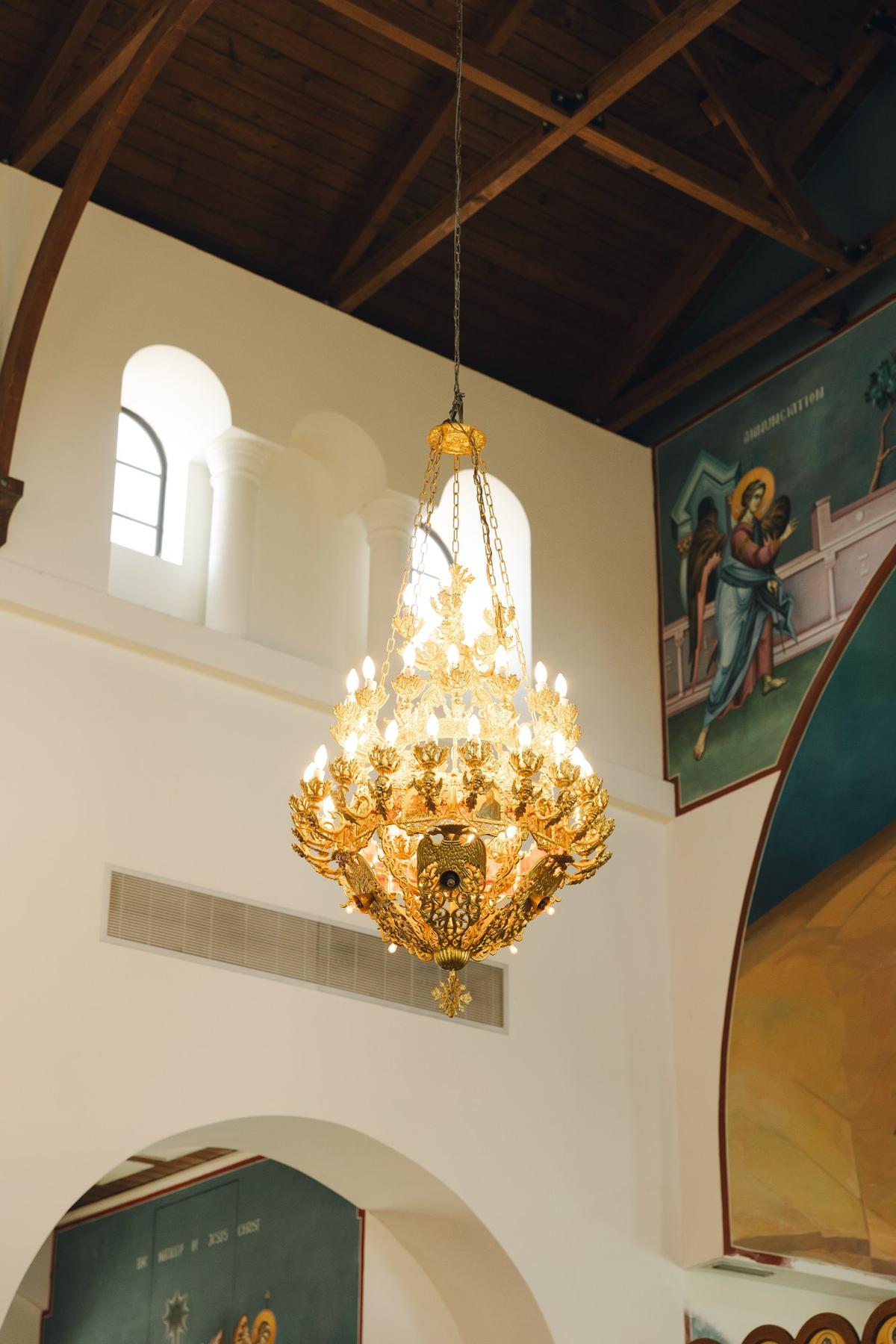 Chandelier at St. Nicholas Orthodox Church