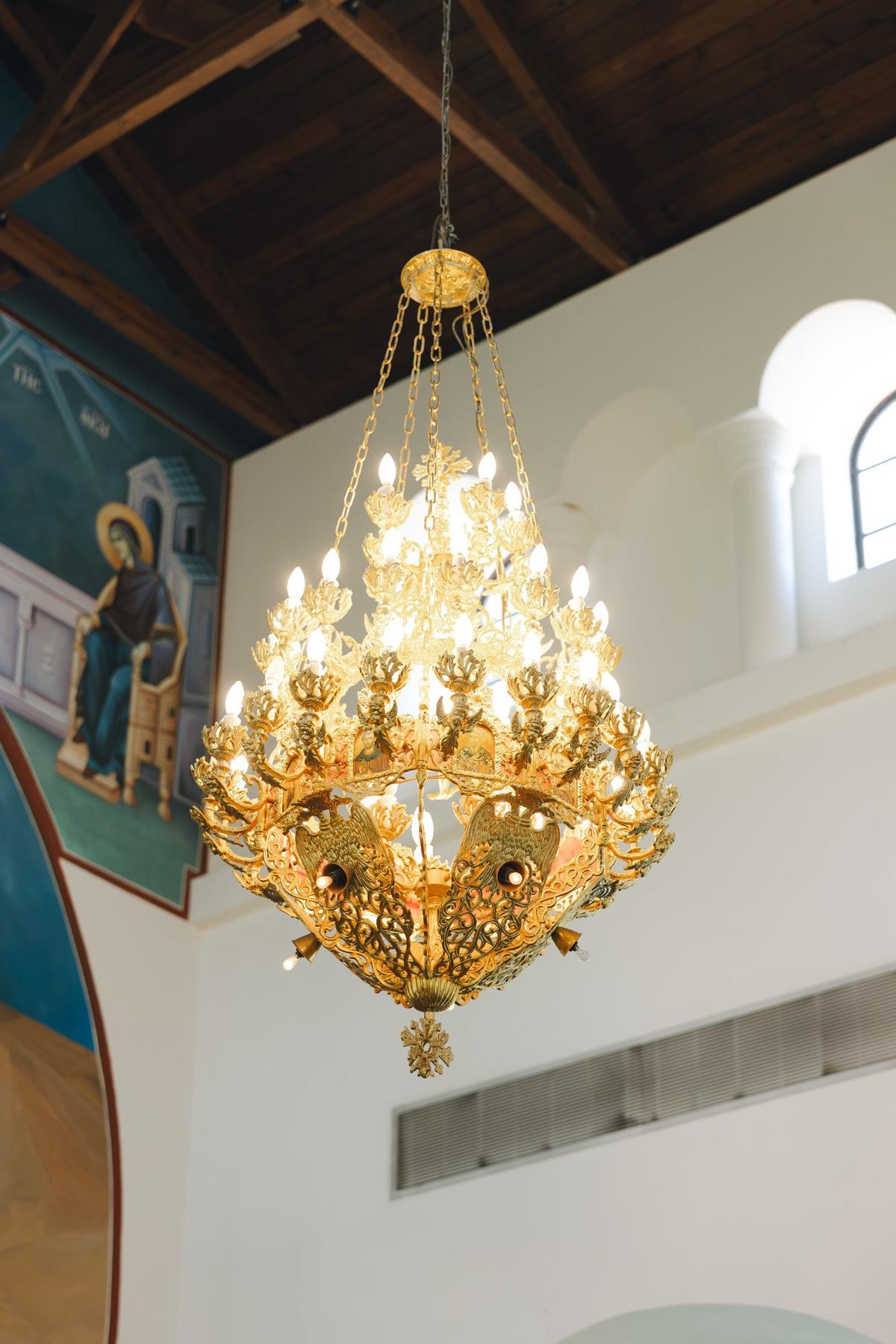 Chandelier in the nave