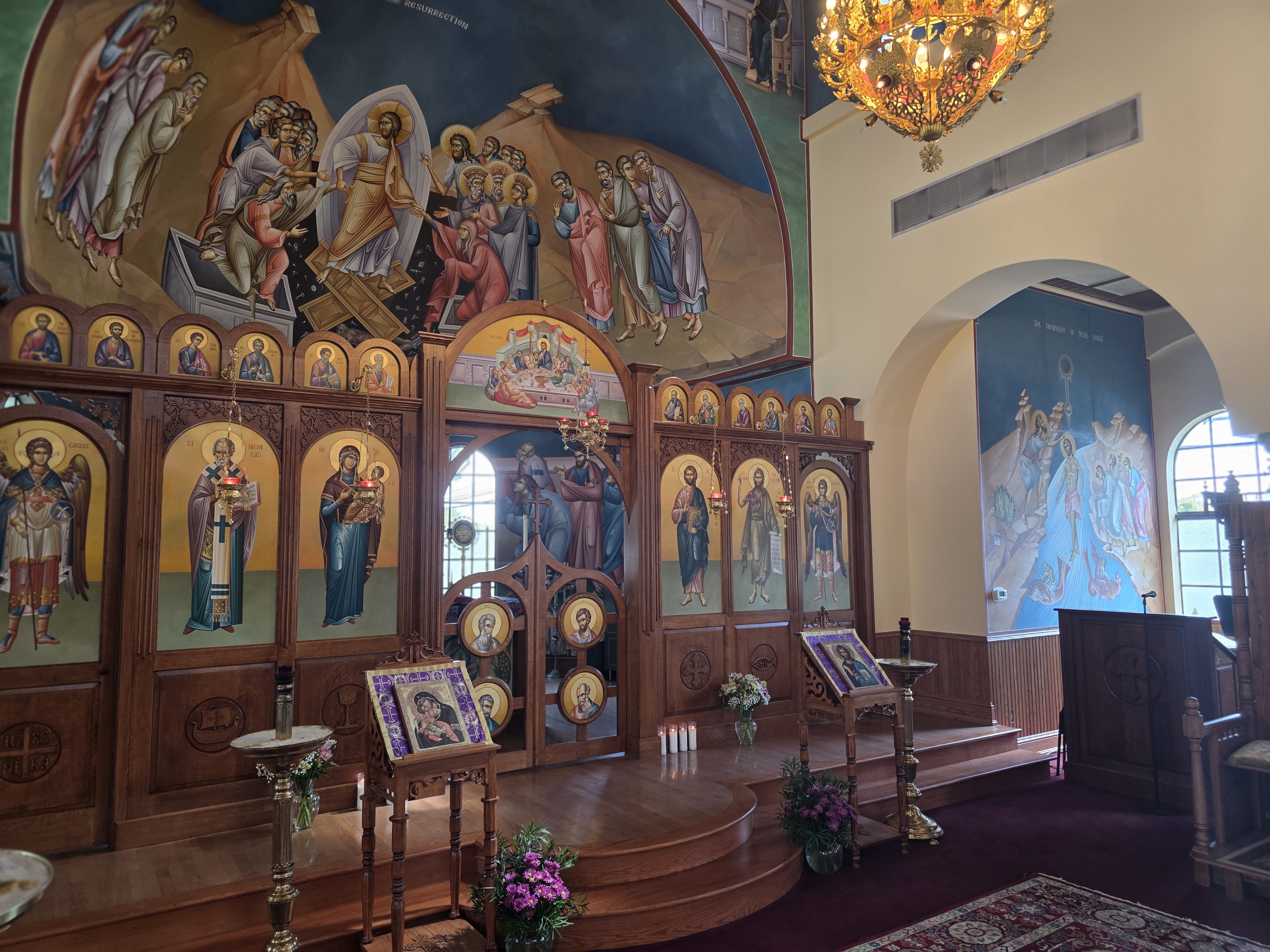 The iconostasis of St. Nicholas Orthodox Church